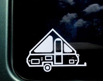 Calcomanía para autocaravana plegable con estructura en A