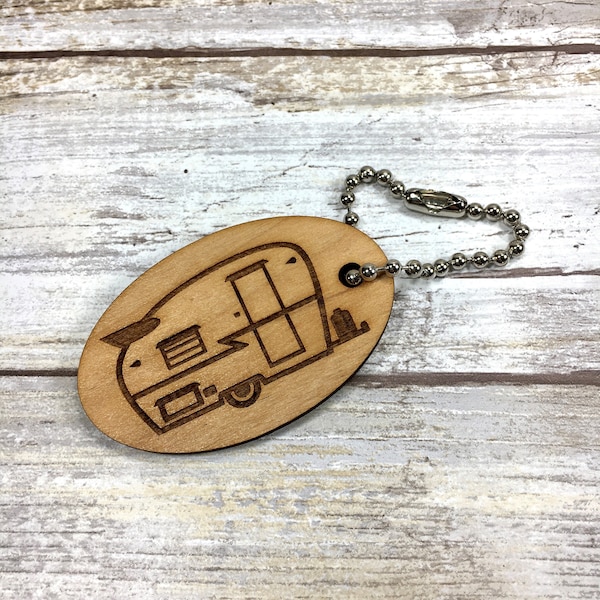 Vintage Shasta Laser Etched Oval Key Chain