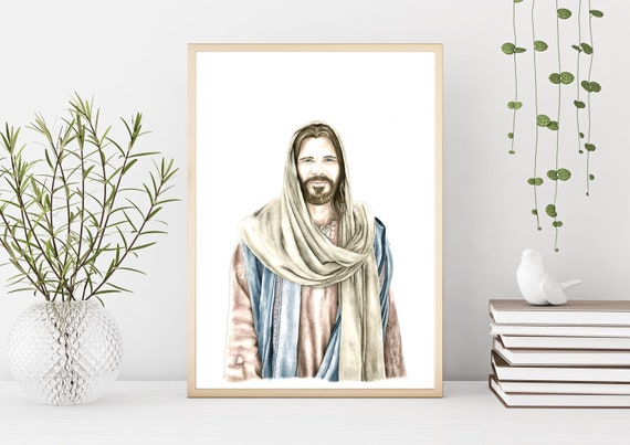 Come Unto Christ Watercolor Print Etsy