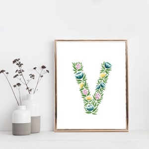 V - Garden Party - Flora Alpha - Digital Print