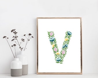 V - Garden Party - Flora Alpha - Digital Print