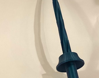 Custom 3D Printed Swords: Choose Spiral or Samurai Style | Unique Decorative Blades