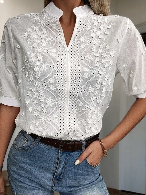 Summer Elegant New Fashion Spring Women Blouses,summer V