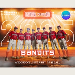 Baseball Team Canva Template Baseball Backdrop For Sports Poster Design Senior Sports Banner Memory Mates Digital Background Sports Template