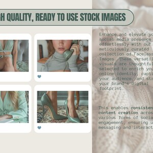 Lyxig affärskvinna grön estetisk ansiktslös stockbilder MRR PLR flicka chef marknadsföringsbilder, ansiktslösa kvinnliga entreprenörsstockbilder bild 4
