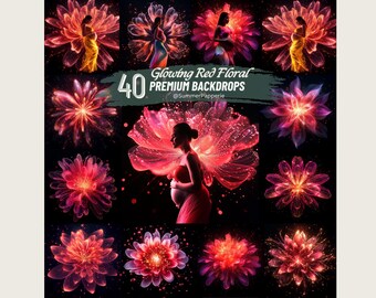 Floral Mutterschaft Digital Backdrop, Boho Kulissen, Blumen Backdrop, Mutterschaft Overlay, Fotografie Hintergrund, Fine Art Hintergrund Mutterschaft