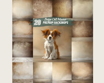 Beige Old Master Hintergrund, Vertikaler Porträt Hintergrund, Porträt Kunst Texturen Hintergrund, Grunge Hintergrund Porträt Studio Hintergrund