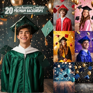 Graduation Backdrops for Senior Portraits Graduation Photography Editable Graduation Banner Templates High School Graduation Portrait