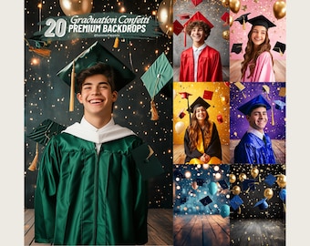 Afstuderen achtergronden voor senior portretten Afstuderen fotografie bewerkbare sjablonen voor afstudeerbanners Afstuderen portret middelbare school