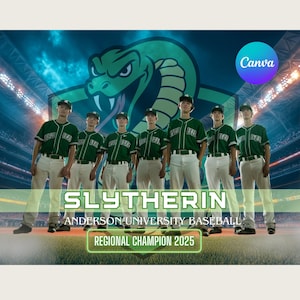 Baseball Team Canva Template Baseball Backdrop For Sports Poster Design Senior Sports Banner Memory Mates Digital Background Sports Template