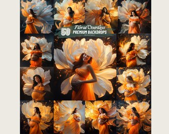 Floral Maternity Digital Backdrop, Boho Kulissen, Mutterschaft Kulissen, Blumen Hintergrund, Fotografie Kulisse, Fine Art Hintergrund Mutterschaft
