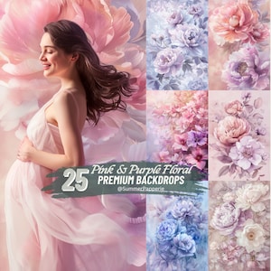 Floral Backgrounds Digital Backdrops Overlay Maternity Digital Backdrops Floral Overlays Fine Art Studio Backdrop Photoshop Overlays Texture