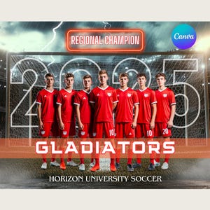 Soccer Team Canva Template Soccer Backdrop For Sports Poster Design Senior Sports Banner Memory Mates Digital Background Sports Template