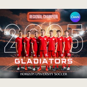 Soccer Team Canva Template Soccer Backdrop For Sports Poster Design Senior Sports Banner Memory Mates Digital Background Sports Template
