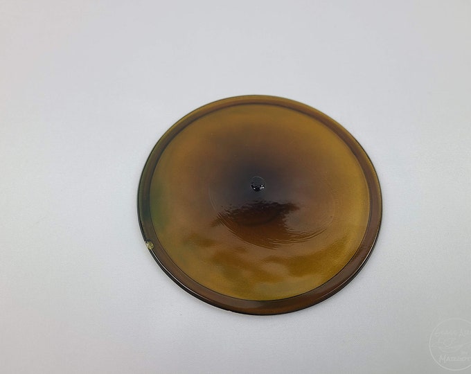 Vintage Stained Glass Rondel 4 Inches Olive - Etsy