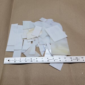 Stained Glass Scrap Glass, 2 Pounds, Whites Premium Pieces