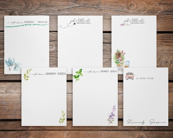 Custom Teacher Notepad, Teacher Appreciation Gift, Thank You Teacher End of Year, Custom School Stationery, Personalized Writing Notepad