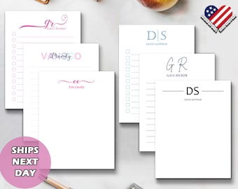 Personalized Monogram Name Notepad | Custom Stationery Gift