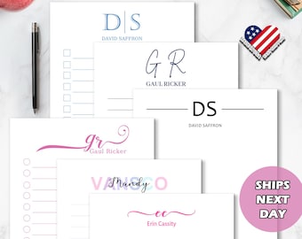Personalized Notepad Set Personalized Professional Notepad | Custom Monogram and Name Notepad ...