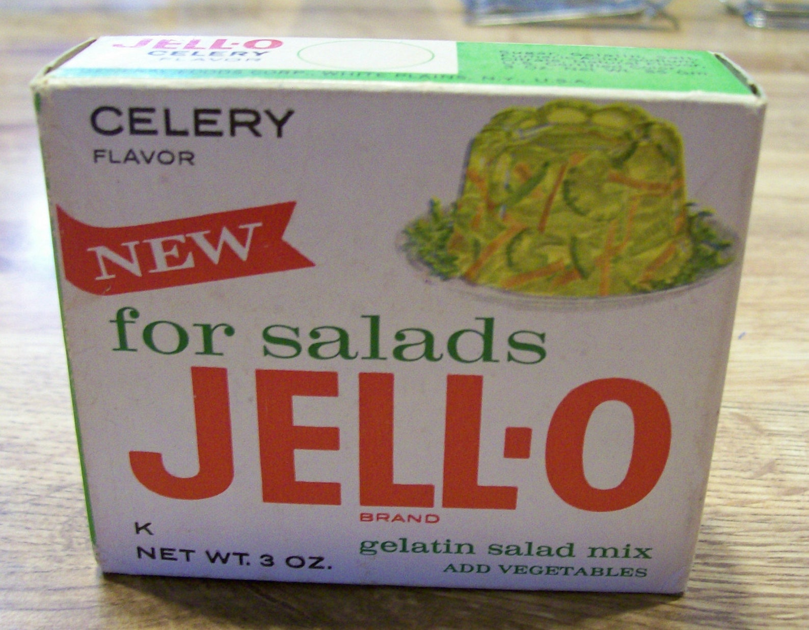 UNOPENED BOX OF CELERY FLAVORED JELLO from the 1960's Etsy