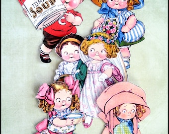 5 x Campbell's Soup Kids/ Matte paper stickers/ not WATERPROOF