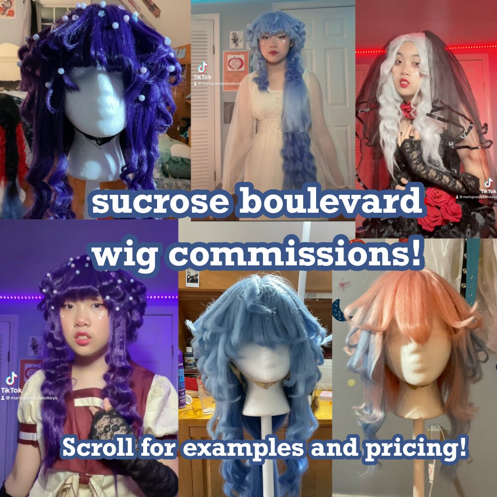 Custom Cosplay Wig Etsy