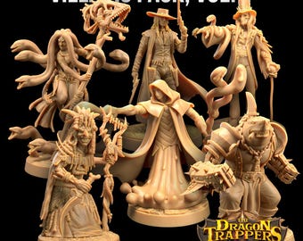 Schurken Paket Band 1 Bösewichte | Die Drachenfallen-Lodge | 32 mm Skala | Miniatur Rollenspiel Tabletop Mini Resin DnD Dungeons and Dragons