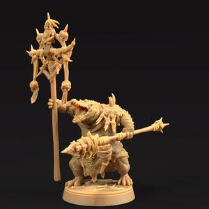 ダンジョンズ＆ドラゴンズ用 マイア・ブルート・コマンド・グループ リザードフォーク ゲイターフォーク Dnd ミニ DM ウォーゲーミング ドラゴントラッパーズロッジ 32 mm スケール 画像 6