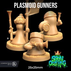 Plasmoid Gunners Spawn of the Ooze King Army | The Dragon Trappers Lodge |32mm Scale | Miniature TTRPG Mini DnD Dungeons Dragons Wargame