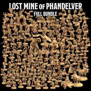 Lost Mine of Phandelver 160 Miniatures Complete Set | The Dragon Trappers Lodge | 32mm Scale | RPG Tabletop Mini DnD Dungeons and Dragons