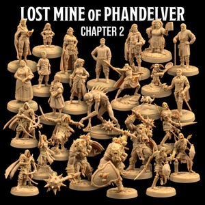 Lost Mine of Phandelver Chapter 2 Encounters Set 26 Minis | The Dragon Trappers Lodge | 32mm Scale | RPG Tabletop DnD Dungeons and Dragons