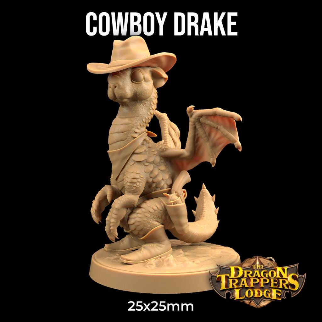 Cowboy Ferret Drake Old West Western | the Dragon Trappers Lodge | 32mm ...