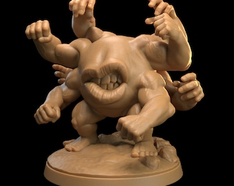 Grabbler Hand Fist Finger Lips Monster | The Dragon Trappers Lodge | 32mm Scale | Miniature RPG Tabletop Mini Resin DnD Dungeons and Dragons