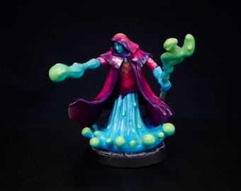 Mago Plasmoide Mago Gelatina Hechicero / La Logia de los Tramperos de Dragones / Escala de 32 mm / Miniatura 3D RPG Mesa Mini DnD Dungeons and Dragons
