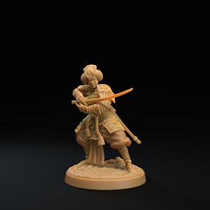 Oni Women Geisha Samurai Ronin | The Dragon Trappers Lodge | 32mm Scale | Miniature 3D RPG Tabletop Mini Resin DnD Dungeons and Dragons