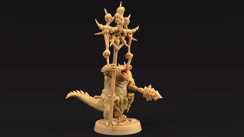 ダンジョンズ＆ドラゴンズ用 マイア・ブルート・コマンド・グループ リザードフォーク ゲイターフォーク Dnd ミニ DM ウォーゲーミング ドラゴントラッパーズロッジ 32 mm スケール 画像 7