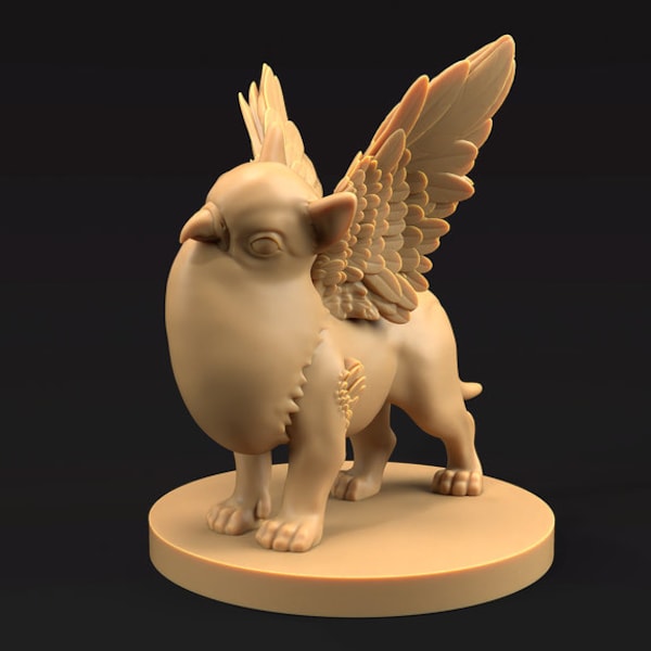 Baby Griffin Monster Cute Creature | The Dragon Trappers Lodge | 32mm Scale | Miniature RPG Tabletop Mini Resin DnD Dungeons and Dragons