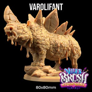 Varolifant Nellie&#39;s Brush of Infinite Wonder | The Dragon Trappers Lodge | Escala de 32 mm | Miniatura TTRPG Mini DnD Dungeons Dragons Wargame