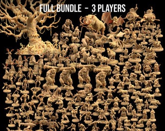 Dragon of Icespire Peak DnD Miniatures Complete Set | The Dragon Trappers Lodge | 32mm Scale | RPG Tabletop Mini DnD Dungeons and Dragons