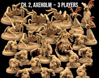 Axeholm Dragon of Icespire Peak DnD Miniatures | The Dragon Trappers Lodge | 32mm Scale | RPG Tabletop Mini DnD Dungeons and Dragons