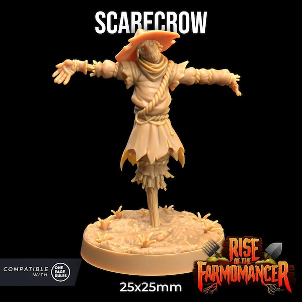 Scarecrow Revenge of the Farmomancer | The Dragon Trappers Lodge | 32mm Scale | Miniature TTRPG Mini DnD Dungeons Dragons Wargame