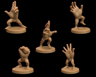 Dedos Mano Dedos Pies Cuerpo Monstruo / La Logia de los Tramperos de Dragones / Escala de 32 mm / Miniatura RPG Mesa Mini Resina DnD Dungeons and Dragons
