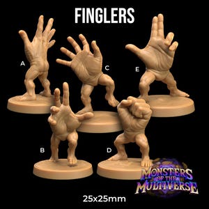 Hand Monsters DnD Mini for Dungeons and Dragons Miniature TTRPG Dragon Trappers Lodge 32mm Scale Gift for DM Gift for DnD Player Wargaming