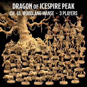 Woodland Manse Dragon of Icespire Peak DnD Miniatures | The Dragon Trappers Lodge | 32mm Scale | RPG Mini DnD Dungeons and Dragons