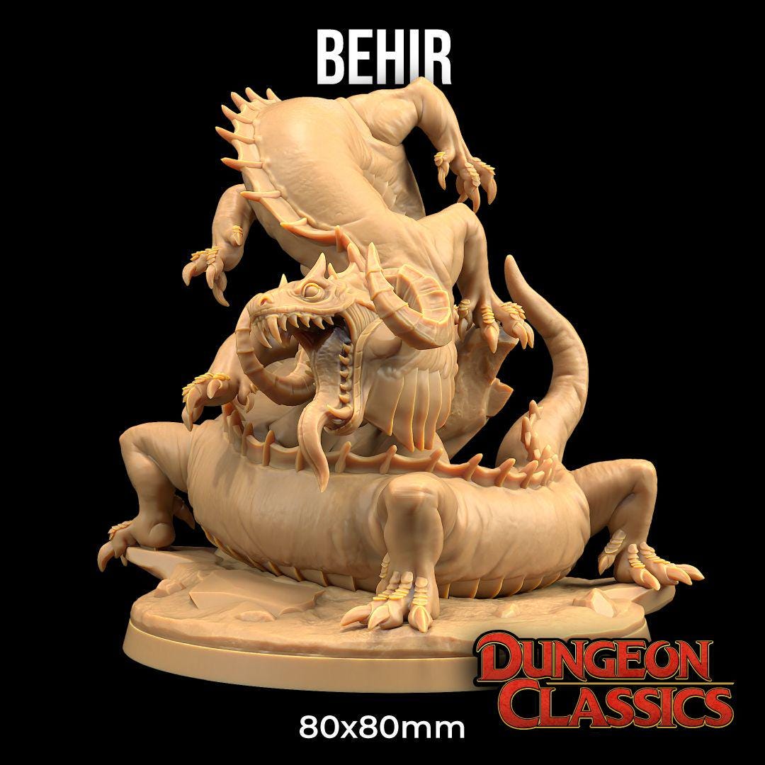 Behir Dungeon Classics Monster Serpentine | the Dragon Trappers Lodge ...