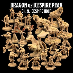 Icespire Hold Dragon of Icespire Peak DnD Miniatures | The Dragon Trappers Lodge | 32mm Scale | RPG Tabletop Mini DnD Dungeons and Dragons