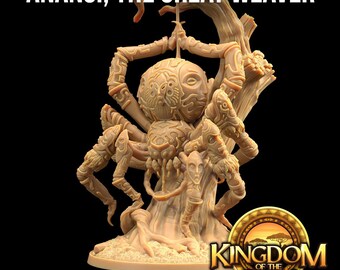 Anansi Great Weaver Spider Kingdom of the Sun | The Dragon Trappers Lodge | 32mm Scale Miniature RPG Mini DnD Dungeons and Dragons Wargaming