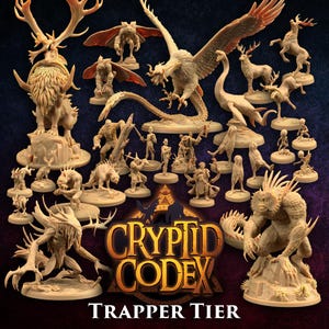 Cryptid Codex Complete Set Full Bundle | The Dragon Trappers Lodge | 32mm Scale | Miniature RPG Mini DnD Dungeons Dragons Wargame