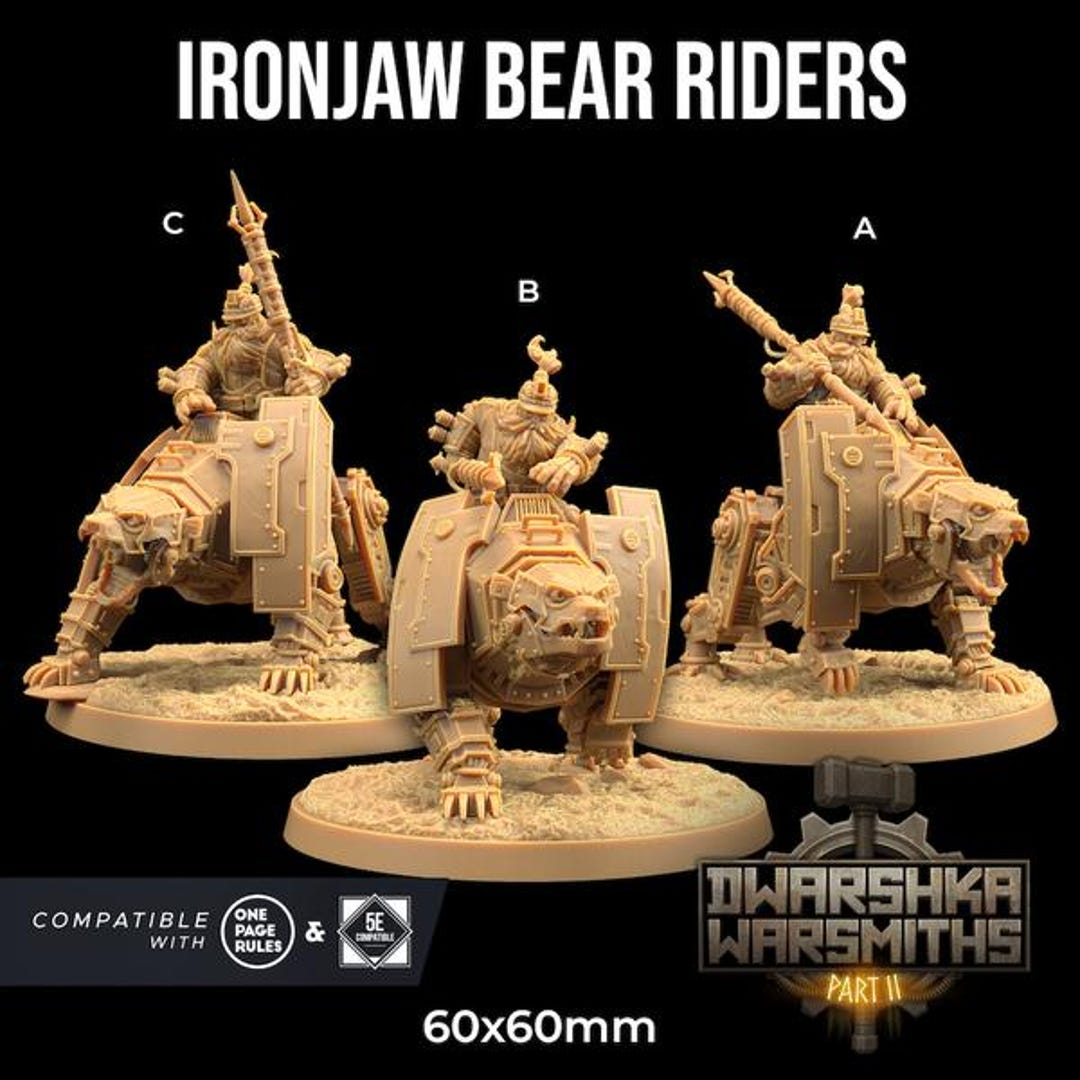 Ironjaw Bear Riders Dwarshka Warsmiths Wargaming | the Dragon Trappers ...