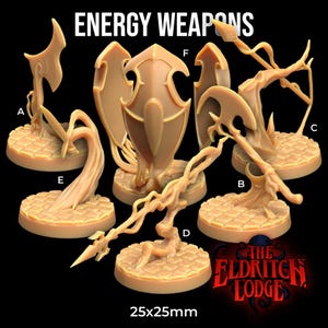 Energiewaffen Eldritch Hütte Astralzauber Wirkung | Die Drachenfallen-Lodge | 32 mm Miniatur TTRPG Mini DnD Drachen Drachen Wargame Miniature